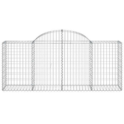 Cestas De Gaviones 20 Uds Forma De Arco Hierro 200x50x80/100 Cm_3