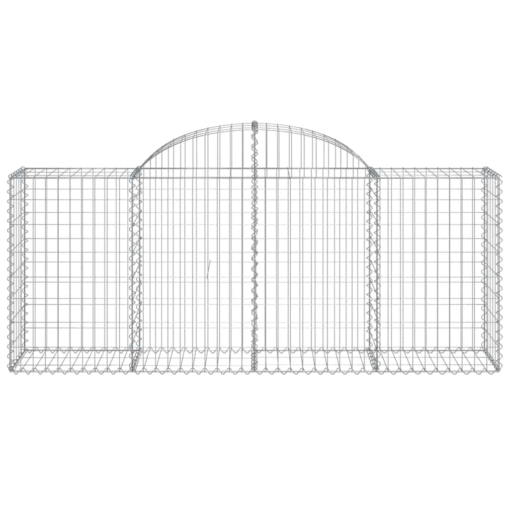 Cestas De Gaviones 25 Uds Forma De Arco Hierro 200x50x80/100 Cm_3