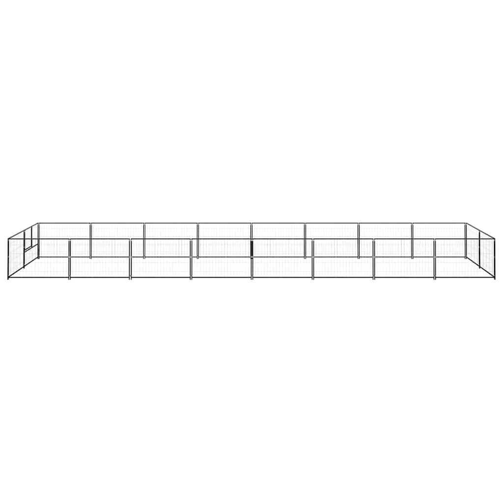 Perrera Acero 16 M² Negra_3