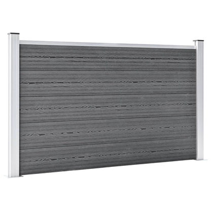 Valla De Jardín De Wpc Gris 699x106 Cm / Vetonek_0