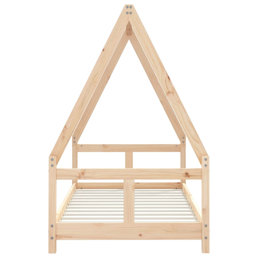 Vidaxl Estructura De Cama Para Niños Madera Maciza De Pino 80x160 Cm_3