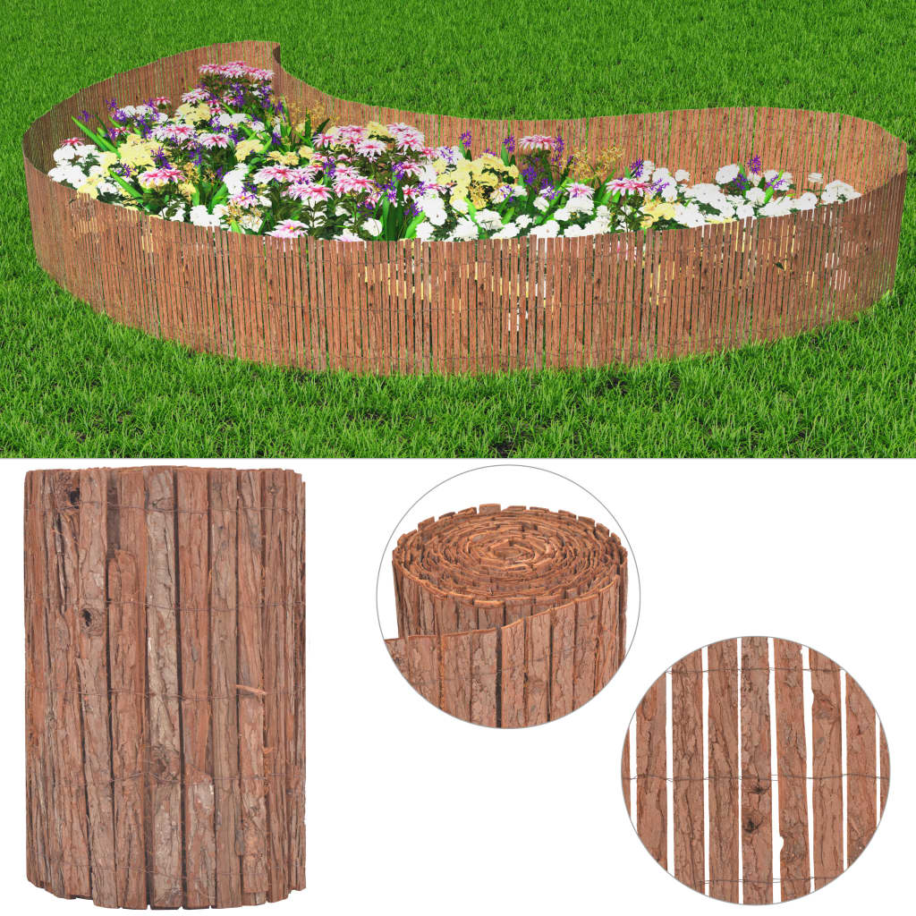 Valla De Jardín De Corteza De Árbol 1000x50 M / Vetonek_4