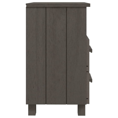 Mesitas Noche 2 Uds Hamar Pino Macizo Gris Claro 40x35x62 Cm_3