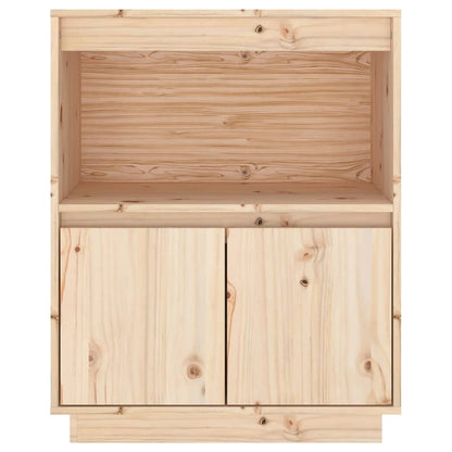 Aparador De Madera Maciza De Pino 60x34x75 Cm / Vetonek_1