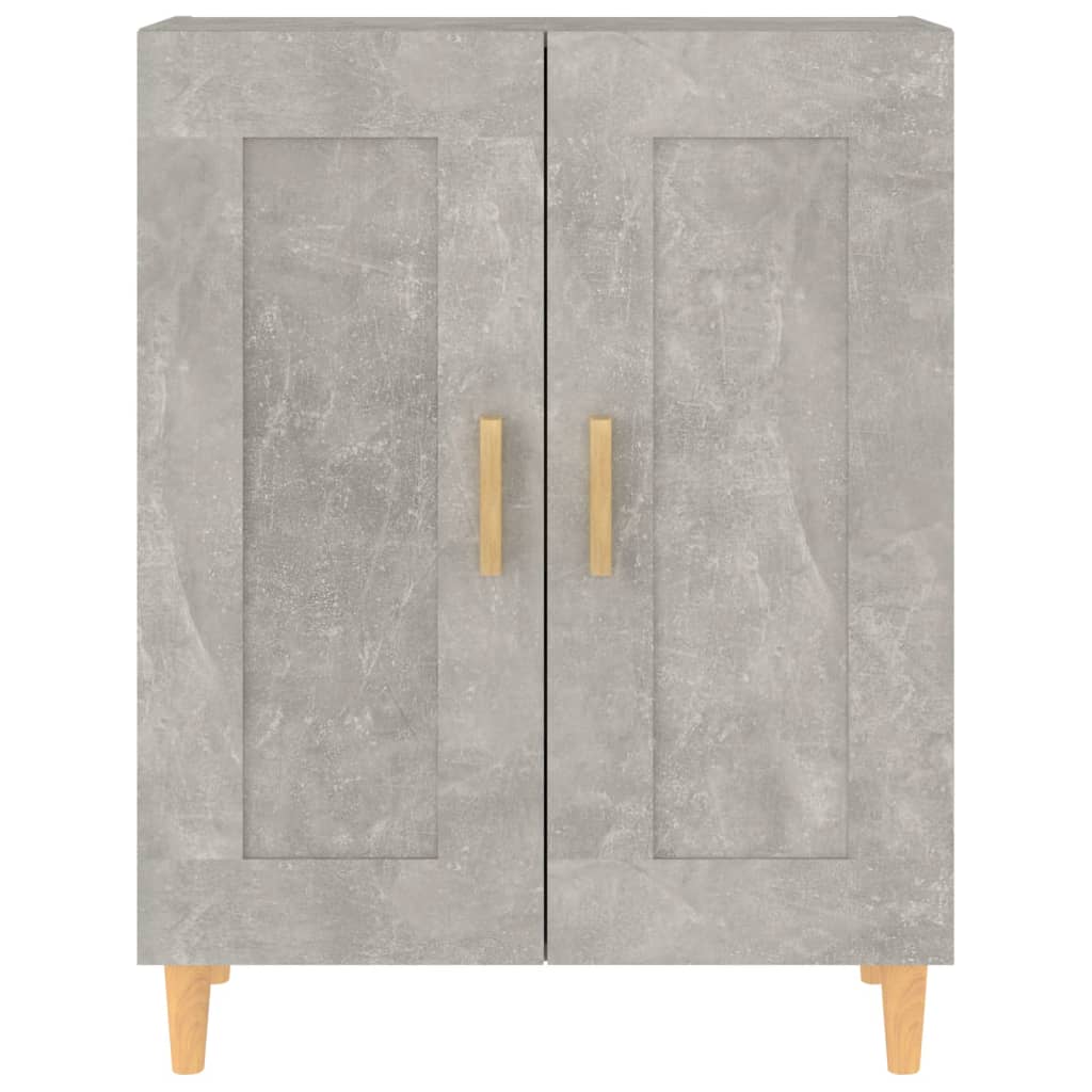 Aparador De Madera Contrachapada Gris Hormigón 69,5x34x90 Cm / Vetonek_2