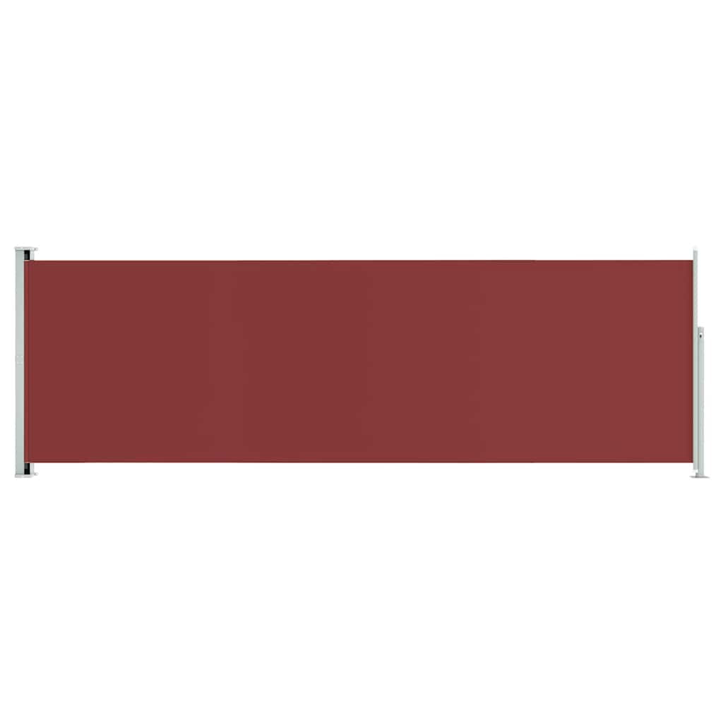 Vidaxl Toldo Lateral Retráctil De Jardín Rojo 200x600 Cm_0