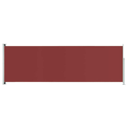 Vidaxl Toldo Lateral Retráctil De Jardín Rojo 200x600 Cm_0