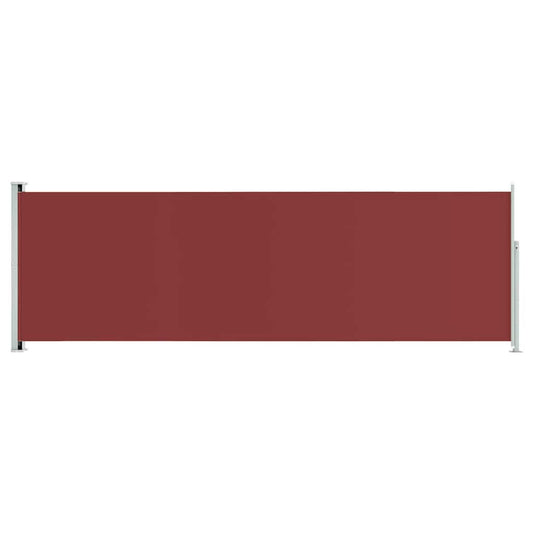 Vidaxl Toldo Lateral Retráctil De Jardín Rojo 200x600 Cm_0
