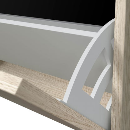 Zapatero Moderno De 3 Puertas Melamina, Roble, 60 X 113 X 22cm_4