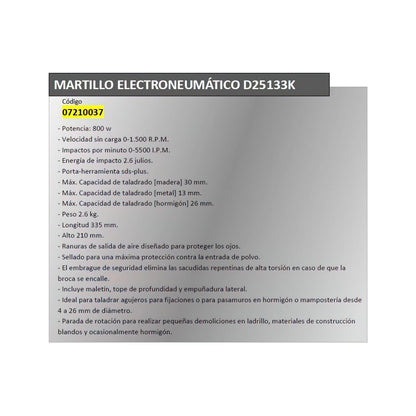 Martillo Electroneumatico Dewalt  D25133k_1