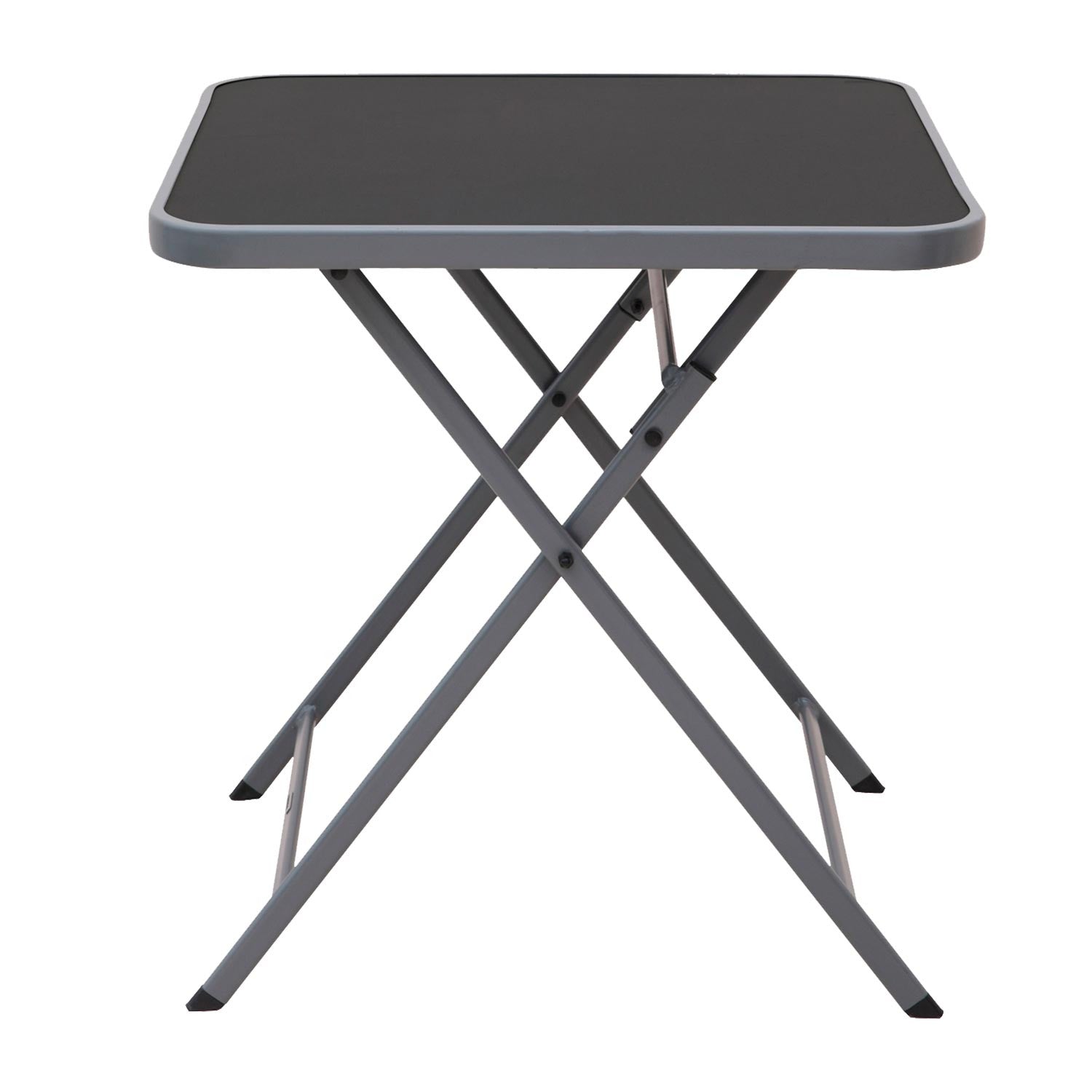 Mesa Plegable Cuadrada Emili Gris Oscuro 60x60x72cm 7house_0