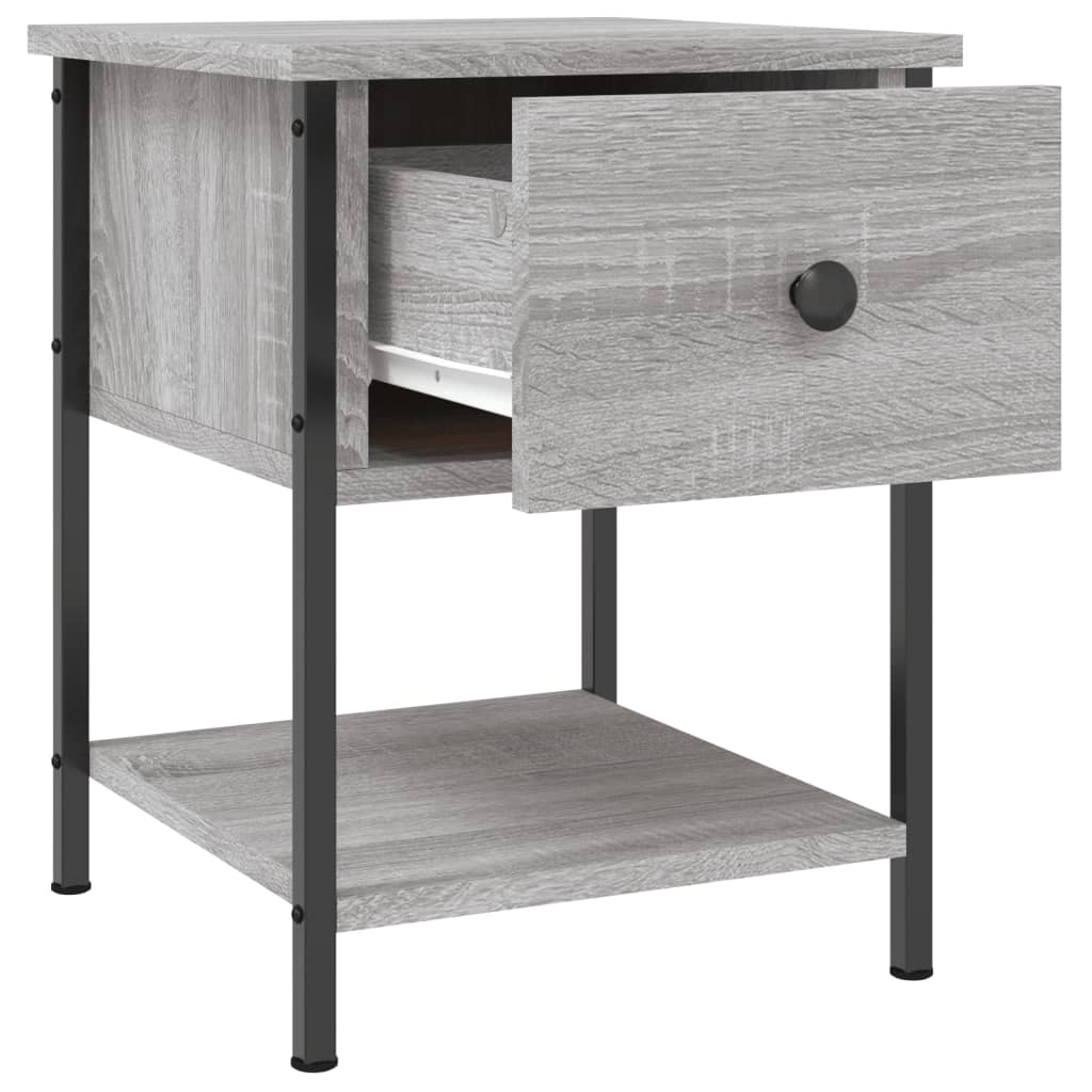 Mesitas Noche 2 Uds Madera Ingeniería Gris Sonoma 34x35,5x45 Cm_4
