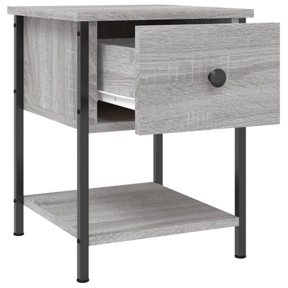 Mesitas Noche 2 Uds Madera Ingeniería Gris Sonoma 34x35,5x45 Cm_4