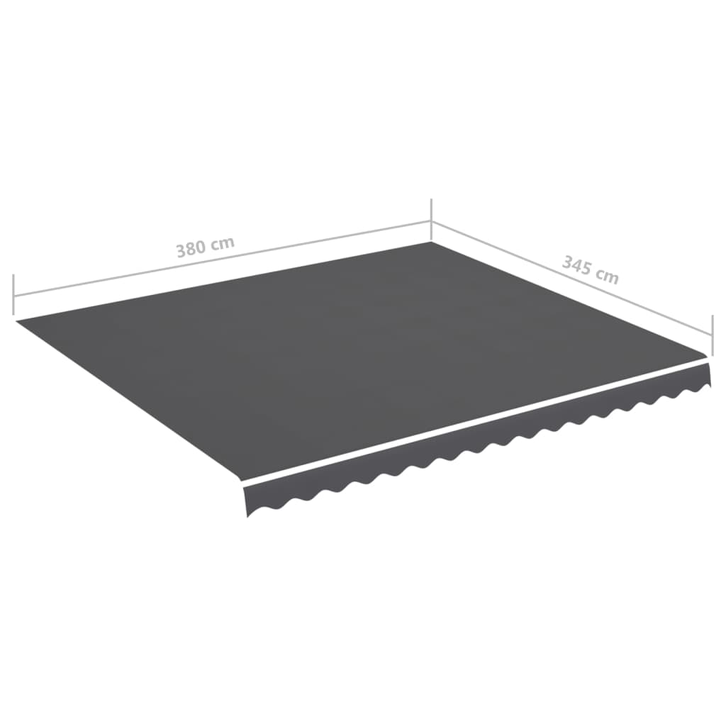 Tela De Repuesto Para Toldo Gris Antracita 4x3,5 M Poliéster_5