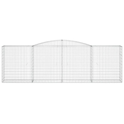 Cestas De Gaviones 9 Uds Forma De Arco Hierro 400x50x120/140 Cm_3