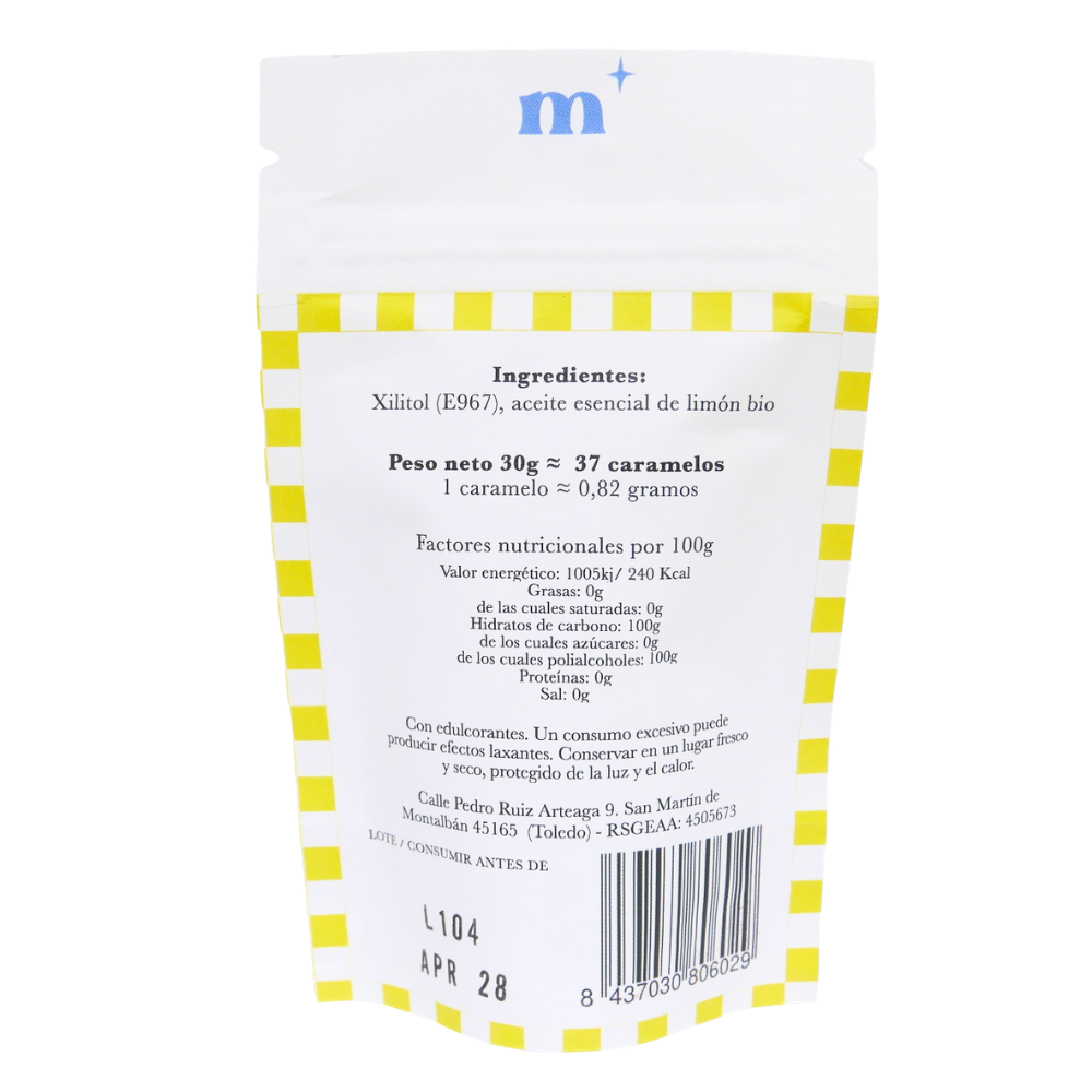 Caramelos 100% De Xilitol Sin Azucár · Limón 30g_4