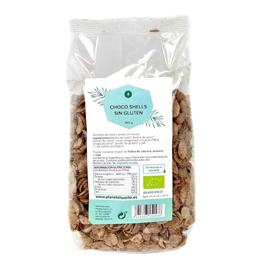 Chocoshells ECO Sin Gluten Planeta Huerto 160 g
