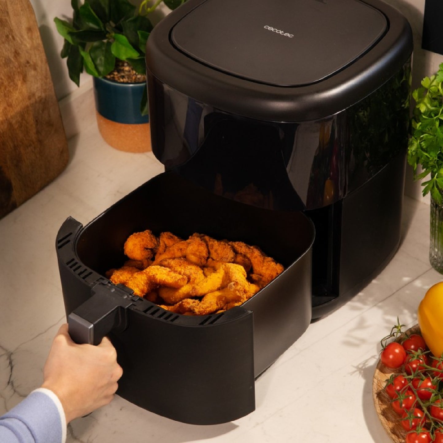 Freidora Sin Aceite 6 L De Aire Caliente Con Accesorios Cecofry Bombastik 6000 Full, 1700 W, Tecnología Perfectcook, Regulación De Temperatura Y Tie_4