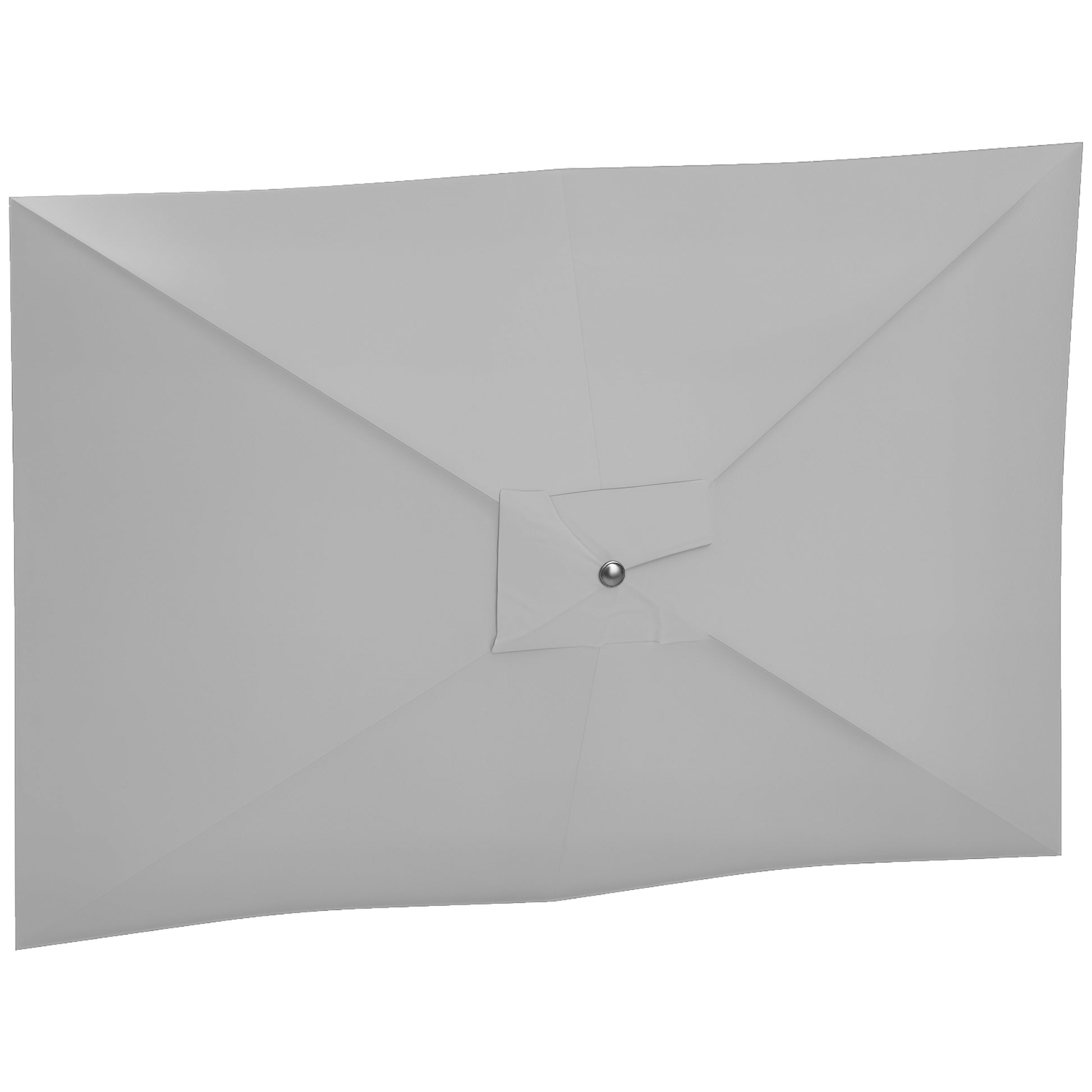 Outsunny Toldo De Recambio De Sombrilla De 3x2 M Con Ventilación Superior Gris_0