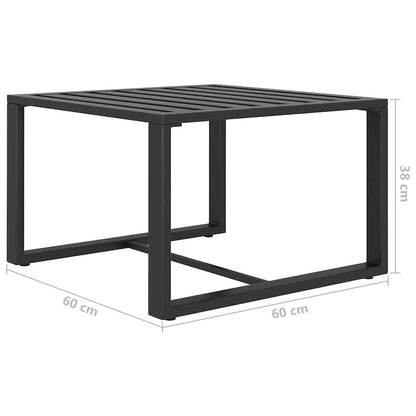 Vidaxl Set Muebles De Jardín 6 Pzas Y Cojines Aluminio Gris Antracita_2