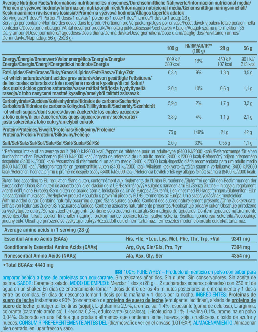 Biotech 100% Pure Whey 1000g Caramelo Salado_5