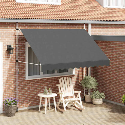 Toldo Retráctil De Operación Manual Antracita 300 Cm_1