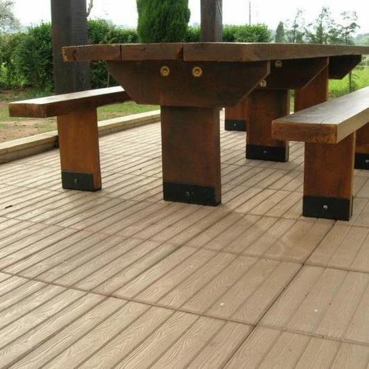 Losa Parquet 50x50 Cm / 50x50x4 Cm. / Palet - 32 Unidades | 8 M² / Marrón_0