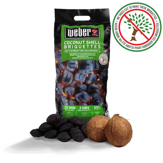 Briquetas De Cáscara De Coco Weber - 4kg_0