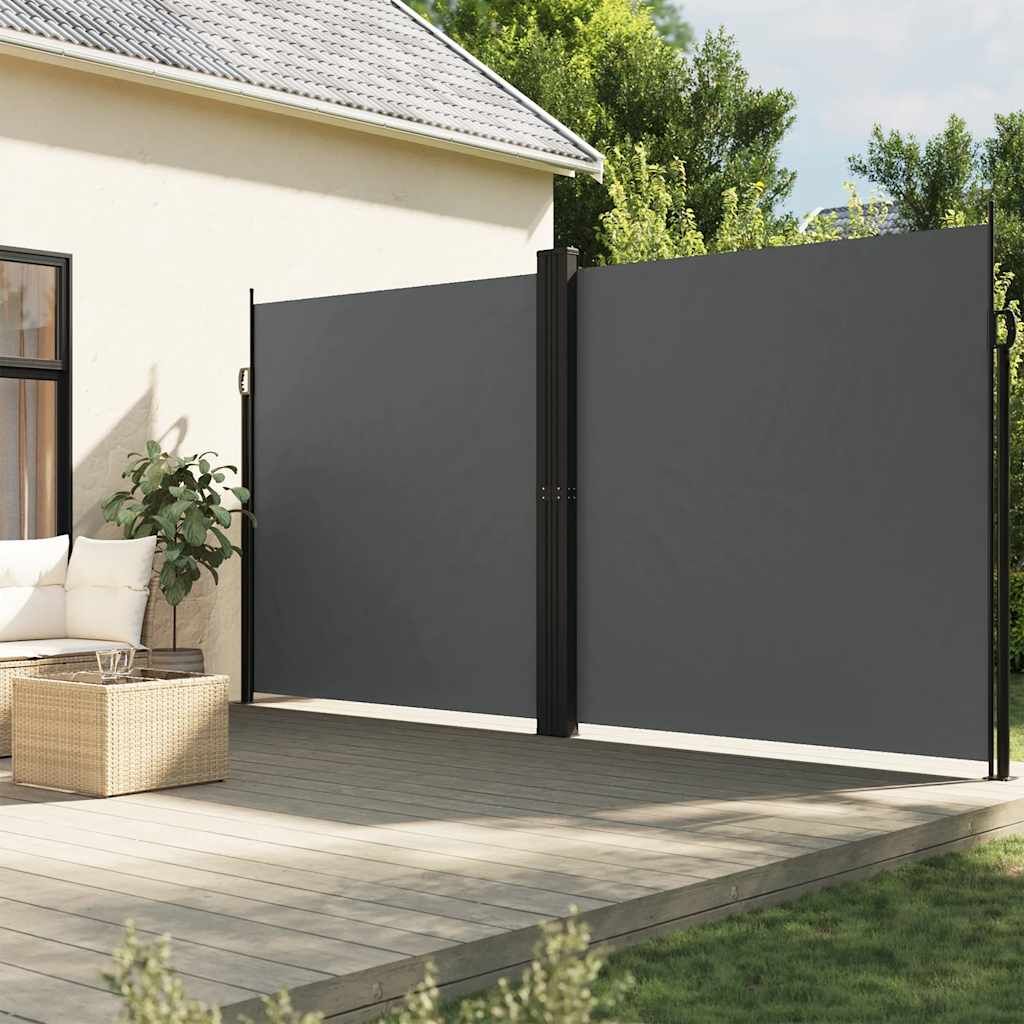 Vidaxl Toldo Lateral Retráctil Gris Antracita 220x600 Cm_1