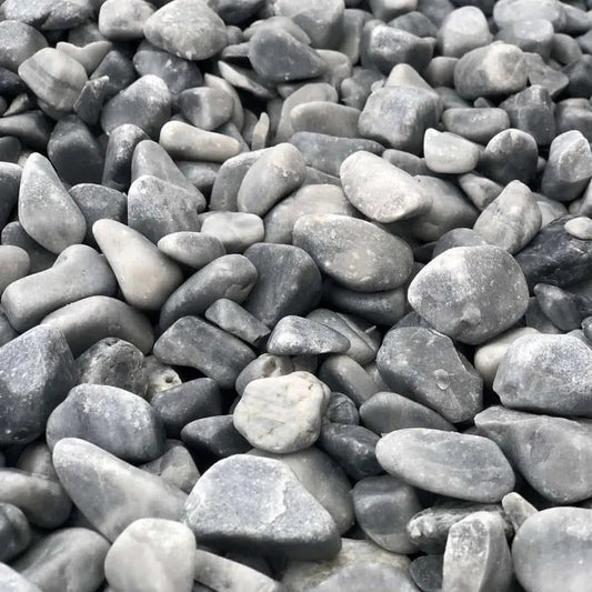 Canto Rodado Gris Azulado Premium / Saco 20 Kg. / 6-12 Mm_0