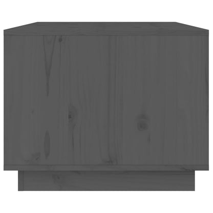 Mesa De Centro Madera Maciza De Pino Gris 80x50x40 Cm_4