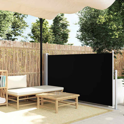 Vidaxl Toldo Lateral Retráctil De Jardín Negro 100x500 Cm_1