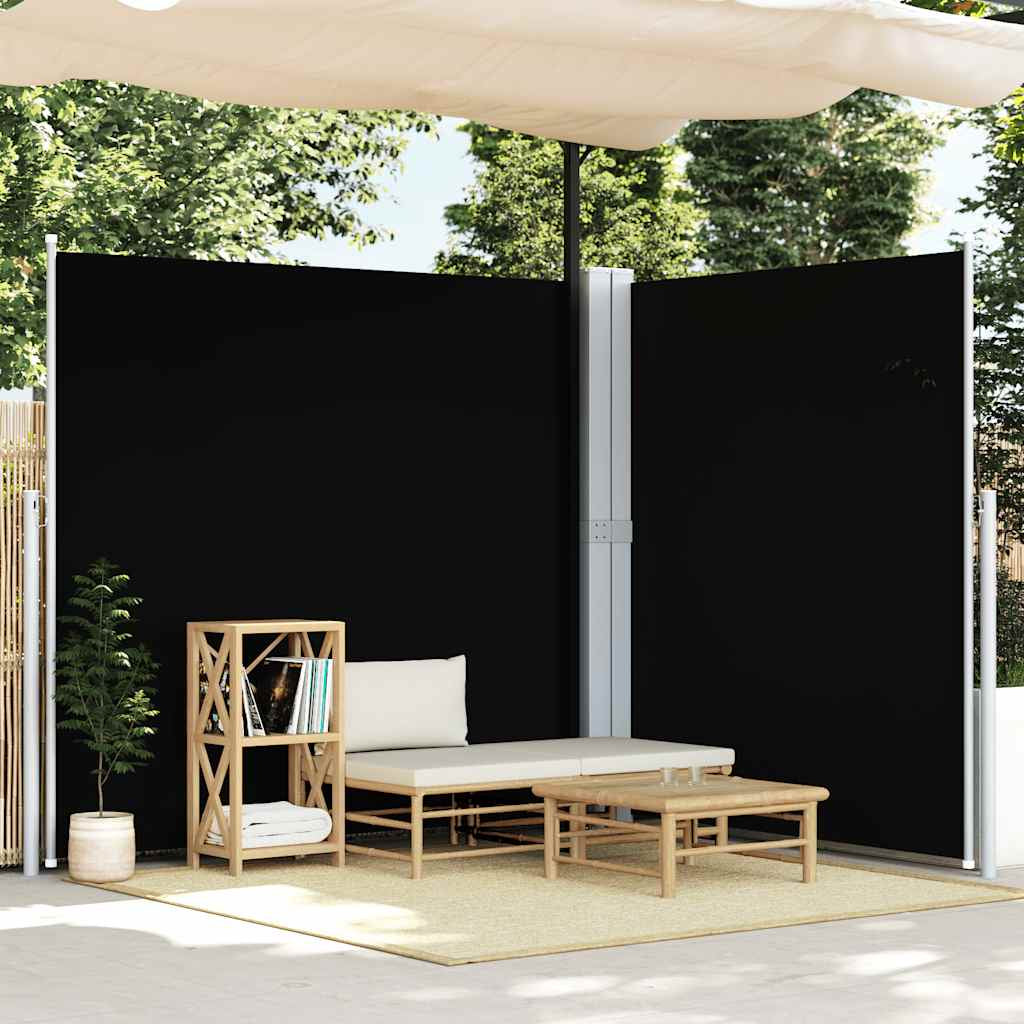 Vidaxl Toldo Lateral Retráctil Negro 200x600 Cm_1