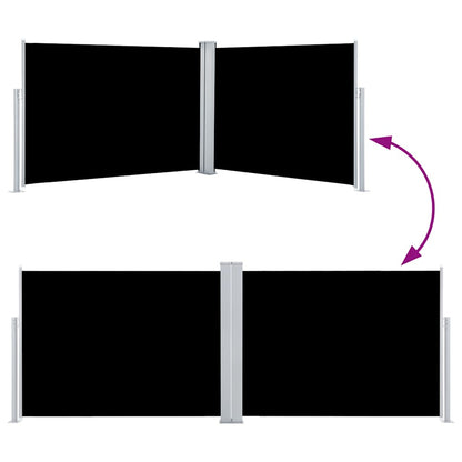 Vidaxl Toldo Lateral Retráctil Negro 120x1000 Cm_4