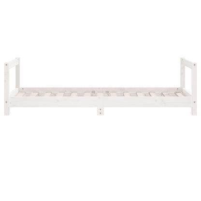 Vidaxl Estructura De Cama Para Niños Madera De Pino Blanco 80x160 Cm_4
