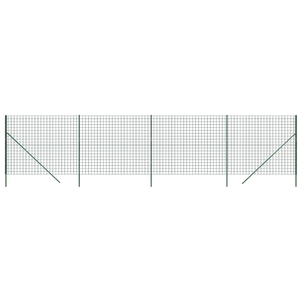 Cerca De Alambre De Acero Galvanizado Verde 2,2x10 M / Vetonek_4