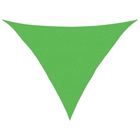 Vidaxl Toldo De Vela Verde Claro Hdpe 160 G/m² 2,5x2,5x3,5 M_0