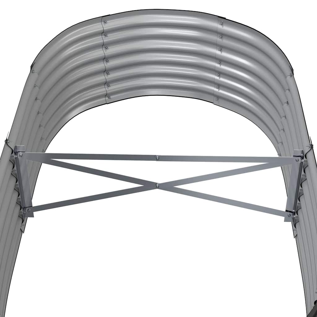 Jardinera Arriate Acero Galvanizado Antracita 152x80x36 Cm_4