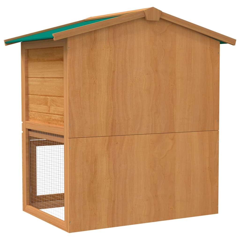 Vidaxl Casa De Animales Pequeños Jaula Conejera 3 Puertas Madera_4