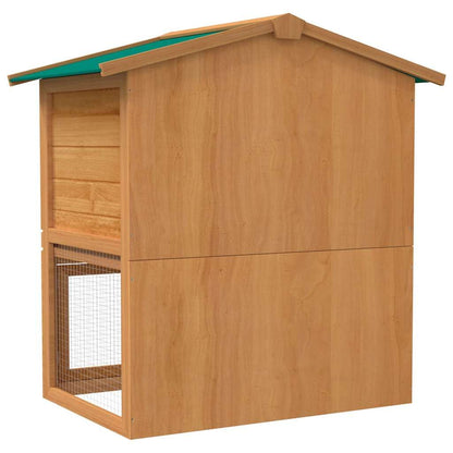 Vidaxl Casa De Animales Pequeños Jaula Conejera 3 Puertas Madera_4