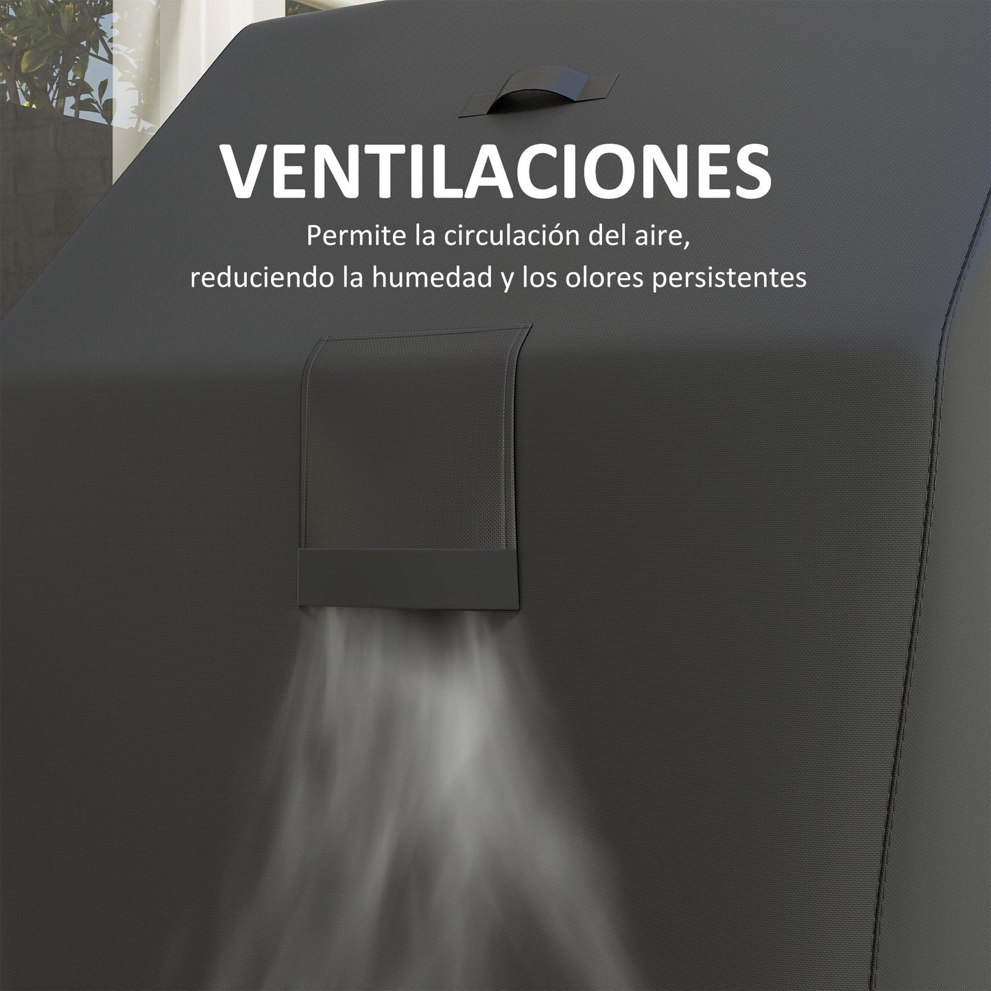 Outsunny Funda Para Barbacoa Exterior Impermeable Con Cierres De Velcro_5