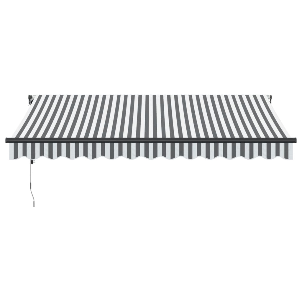 Toldo Retráctil Automático Luz Led Antracita Blanco 350x250 Cm_3