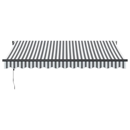 Toldo Retráctil Automático Luz Led Antracita Blanco 350x250 Cm_3