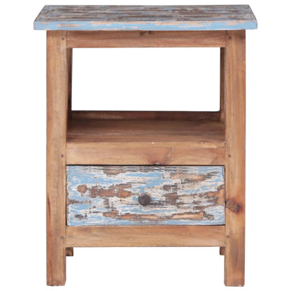 Mesita De Noche Madera Maciza De Caoba 41x30x50 Cm_2