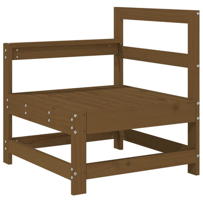 Vidaxl Sofá Esquinero De Madera Maciza De Pino Marrón Miel_0