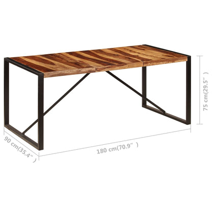 Mesa De Comedor 180x90x75 Cm Madera Maciza De Sheesham_4