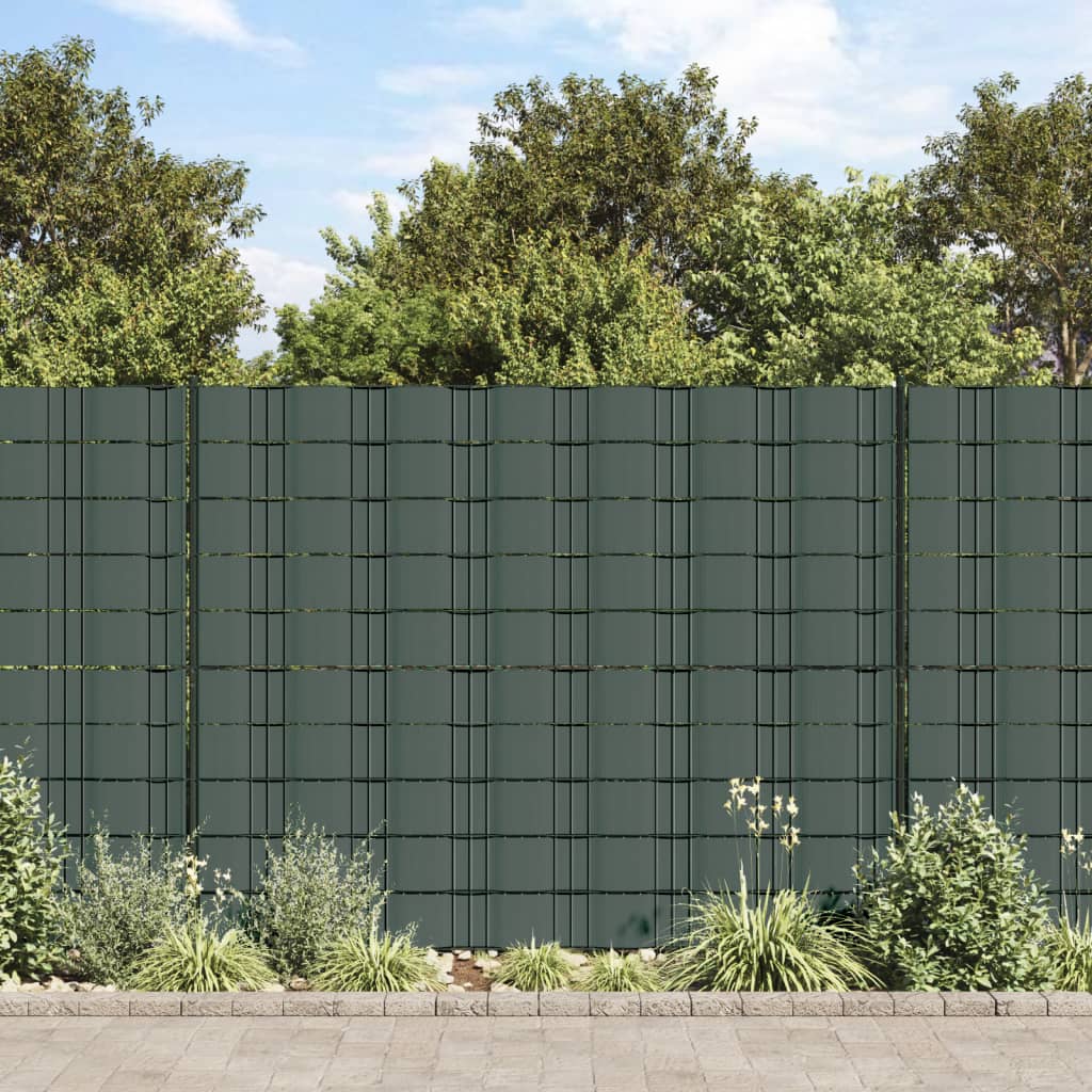 Panel De Valla De Pvc Verde 70x0,19 M / Vetonek_3