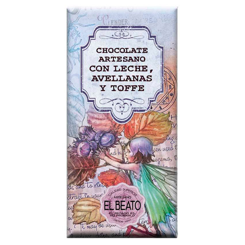 Chocolate Artesano Con Leche, Avellanas Y Toffe_0