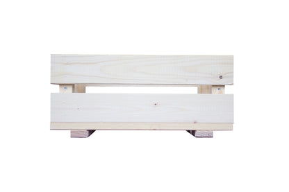 Caja De Fruta Decorativa De Madera Natural De 39 X 25,5 X 18 Cm_2