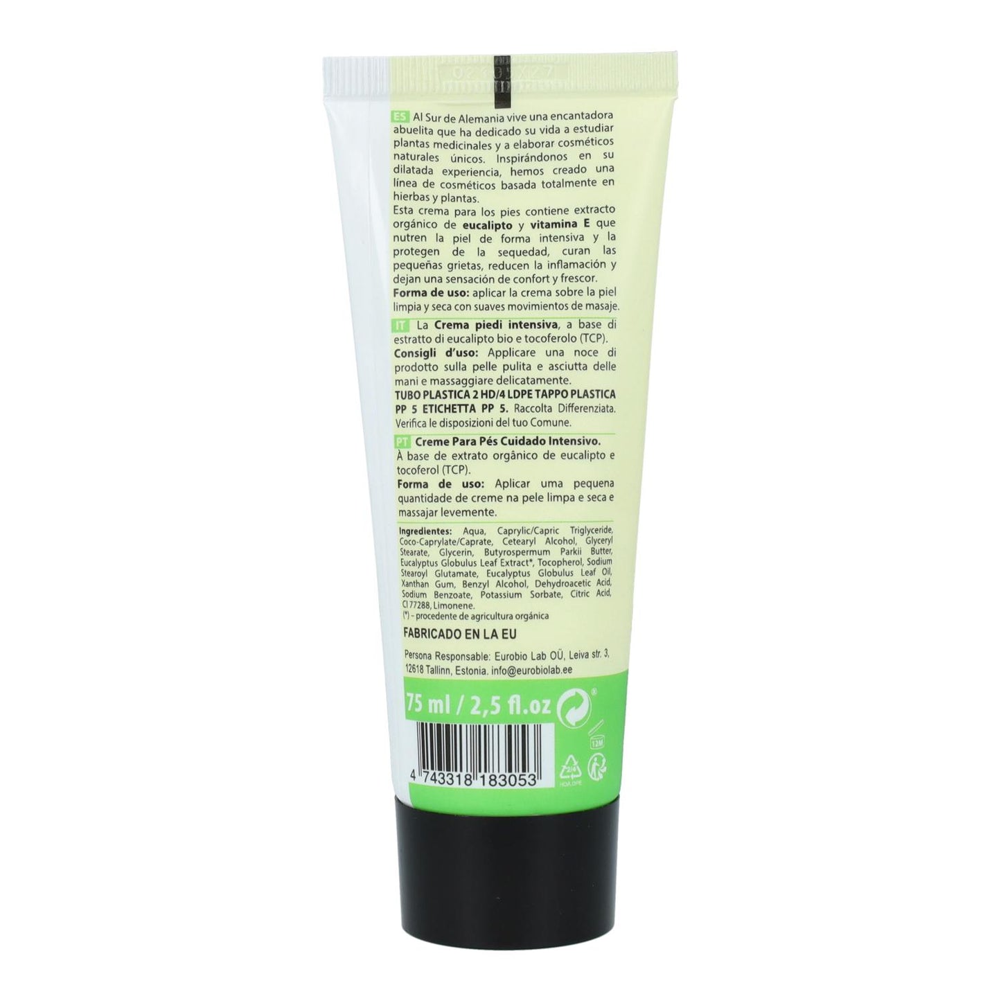 Crema pies cuidado intenso Oma Gertrude 75 ml